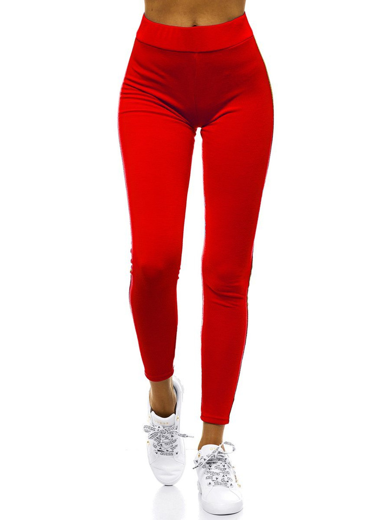 Legginsy damskie czerwone OZONEE JS/1036/C5