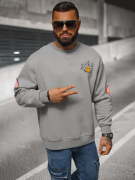 Толстовка сірий OZONEE O/SWE23041