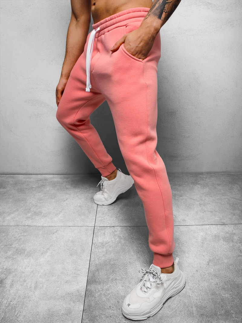 Spodnie dresowe męskie jasno-różowe OZONEE O/12110Z