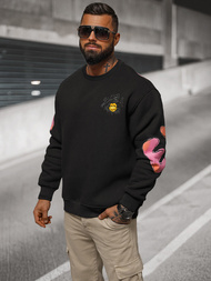 Bluza oversize czarna OZONEE O/SWE23041