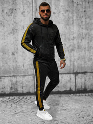 Чоловічий спортивний комплект чорний OZONEE O/3A165