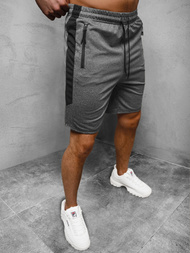 Spodenki dresowe męskie grafitowe OZONEE JS/68061