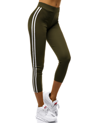 Legginsy damskie khaki OZONEE JS/1036/D7