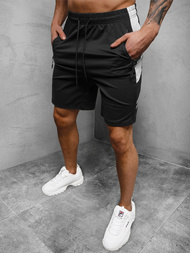 Spodenki dresowe męskie czarne OZONEE JS/68022