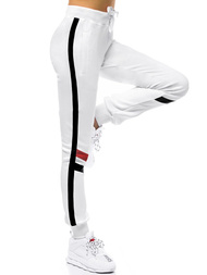 Spodnie dresowe damskie białe OZONEE JS/JK88115/1