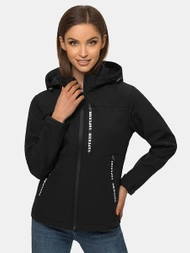 Жіноча куртка софтшелл Чорна OZONEE JS/HD180/1