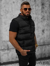 Kamizelka męska pikowana czarna OZONEE N/7131Z