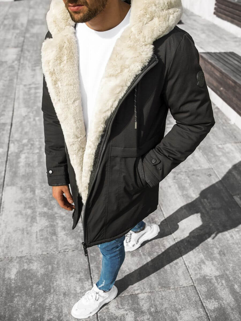 Куртка зимова чоловіча Чорна OZONEE JS/22M119/1