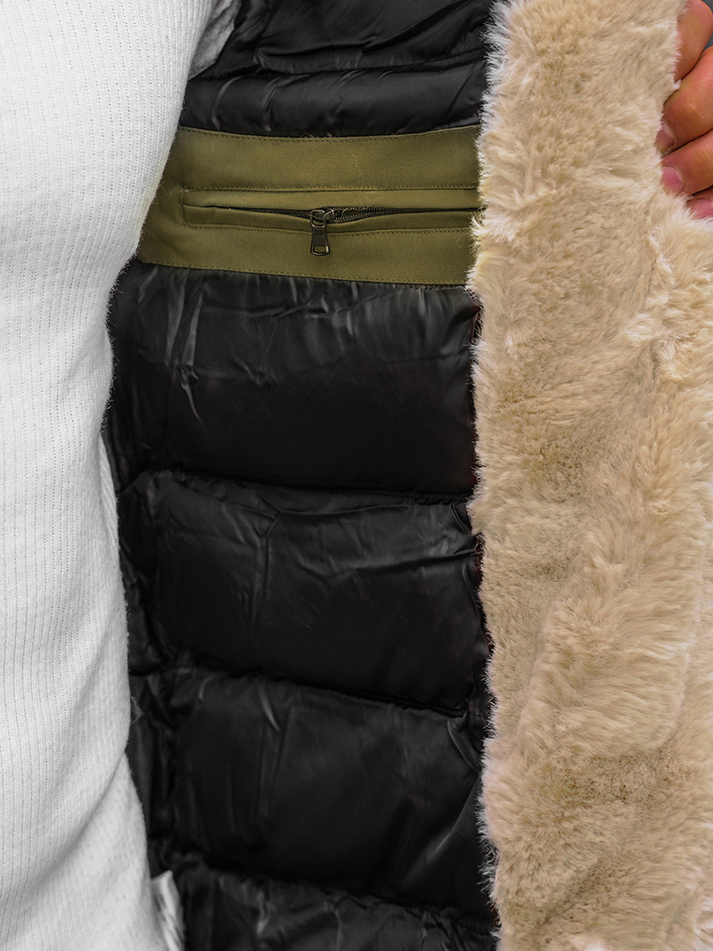 Kurtka zimowa męska zielona OZONEE JS/22M37/136