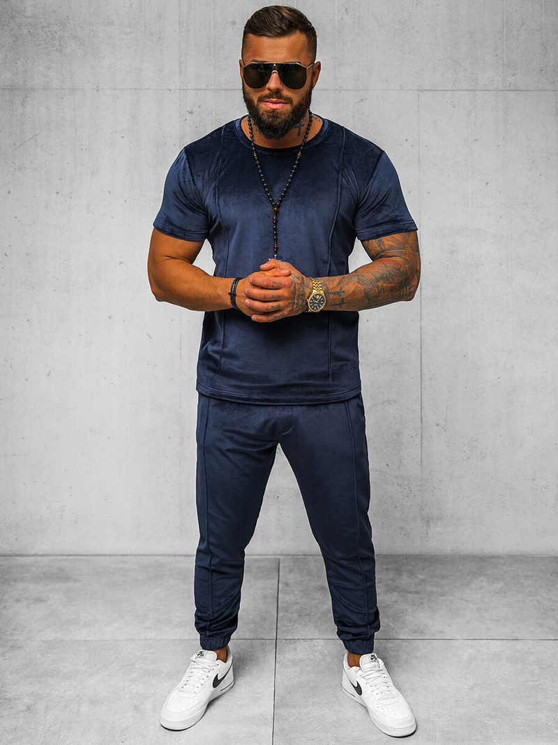 Спортивний костюм чоловічій ультрамариновий OZONEE O/12135Z