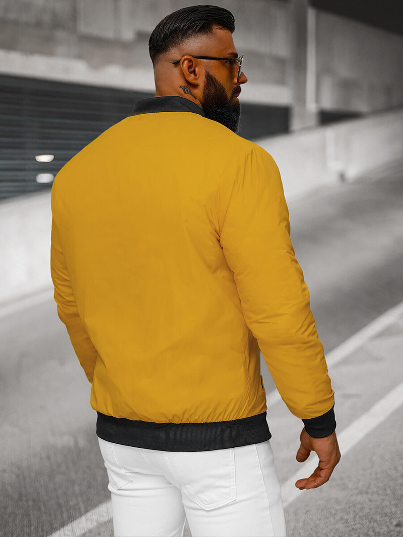 Kurtka męska bomberka camelowa OZONEE JS/AK95Z