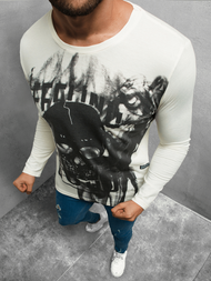 Longsleeve męski beżowy OZONEE O/1291