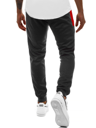 Spodnie dresowe męskie czarne OZONEE JS/JZ11021