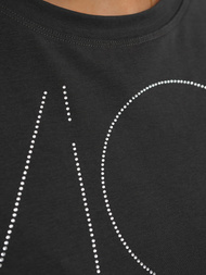 T-shirt damski grafitowy OZONEE JS/YJ77841