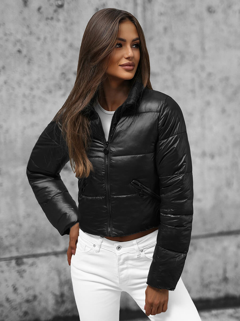 Куртка жіноча чорна OZONEE O/XZ005