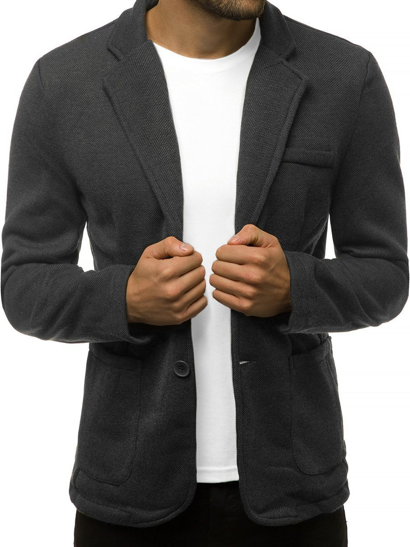 Marynarka męska czarna OZONEE O/7308Z