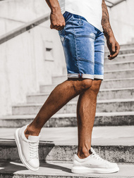 Spodenki męskie jeansowe niebieskie OZONEE RF/HY337