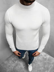 Sweter męski półgolf biały OZONEE TMK/YY05/2Z