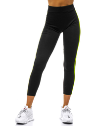 Legginsy damskie czarno-zielone OZONEE JS/1052/D1/52