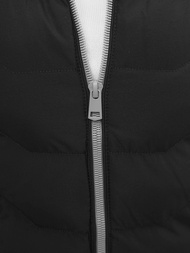 Стьобаний жіночий жилет чорний OZONEE N/7042