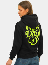 Bluza z kapturem damska czarna OZONEE JS/B26013