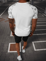 Komplet dresowy męski biało-czarny OZONEE O/HM760