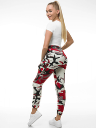 Штани Жіночі джоггери Бордовo-бежеві OZONEE O/802