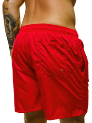 Spodenki kąpielowe męskie czerwone OZONEE O/YW07002/5