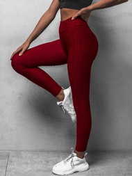 Legginsy damskie bordowe OZONEE O/20475Z