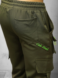 Spodnie męskie chino jogger khaki OZONEE O/CP149