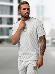 Чоловічий короткий спортивний костюм Яскраво-ciрий OZONEE O/QQ1621AB