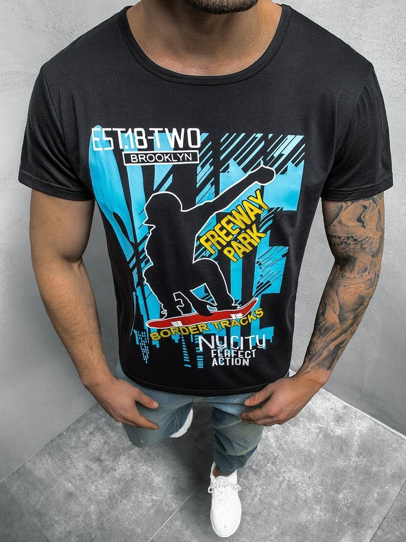 Футболка чоловіча Чорнi OZONEE JS/KS2663