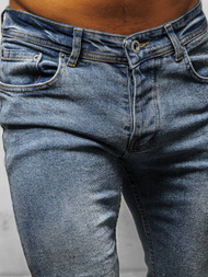 Spodnie jeansowe męskie niebieskie OZONEE E/1241SP