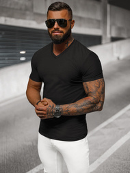 Футболка чоловіча чорна OZONEE NB/MT3099