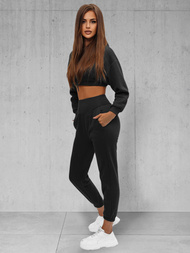 Жіночий спортивний костюм з двох частин Чорний OZONEE JS/8C68/3Z