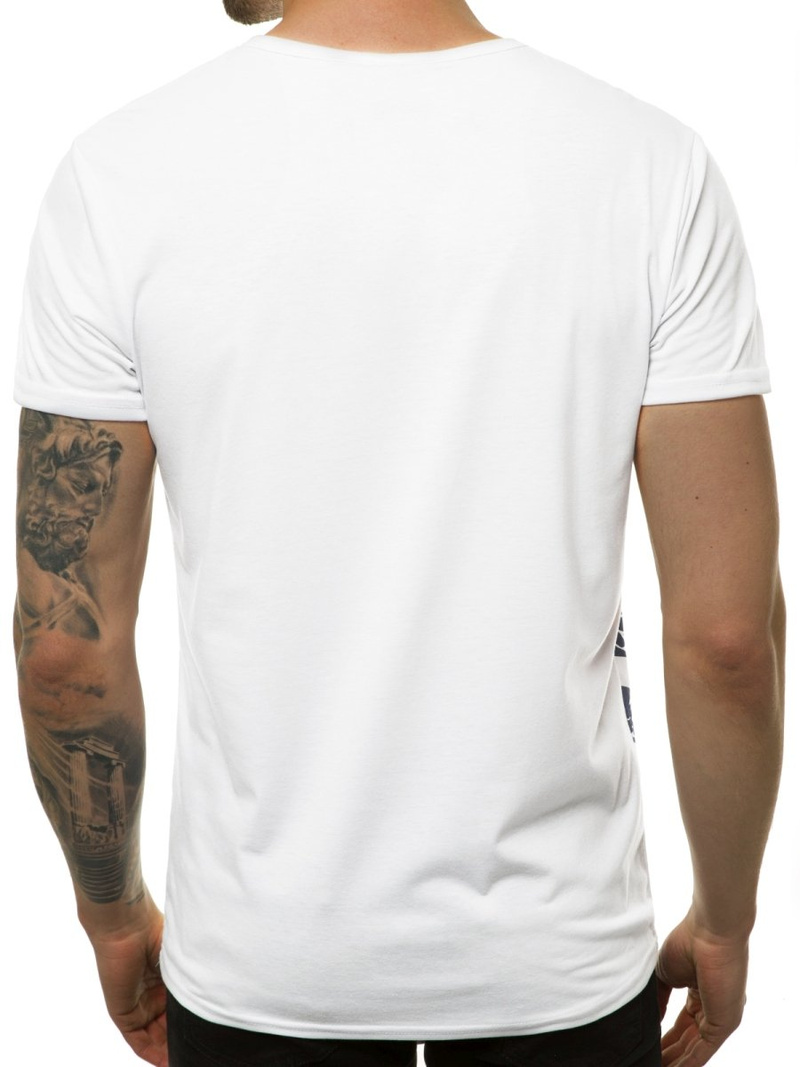 T-Shirt męski biały OZONEE JS/SS10963