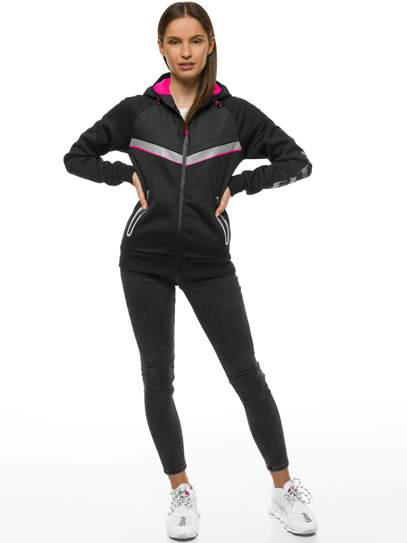 Kurtka damska czarna OZONEE JS/KSW4012