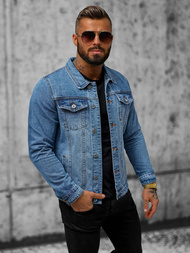 Kurtka męska jeansowa niebieska OZONEE T/7518Z