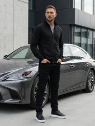 Bluza męska rozpinana czarna OZONEE JS/2002Z