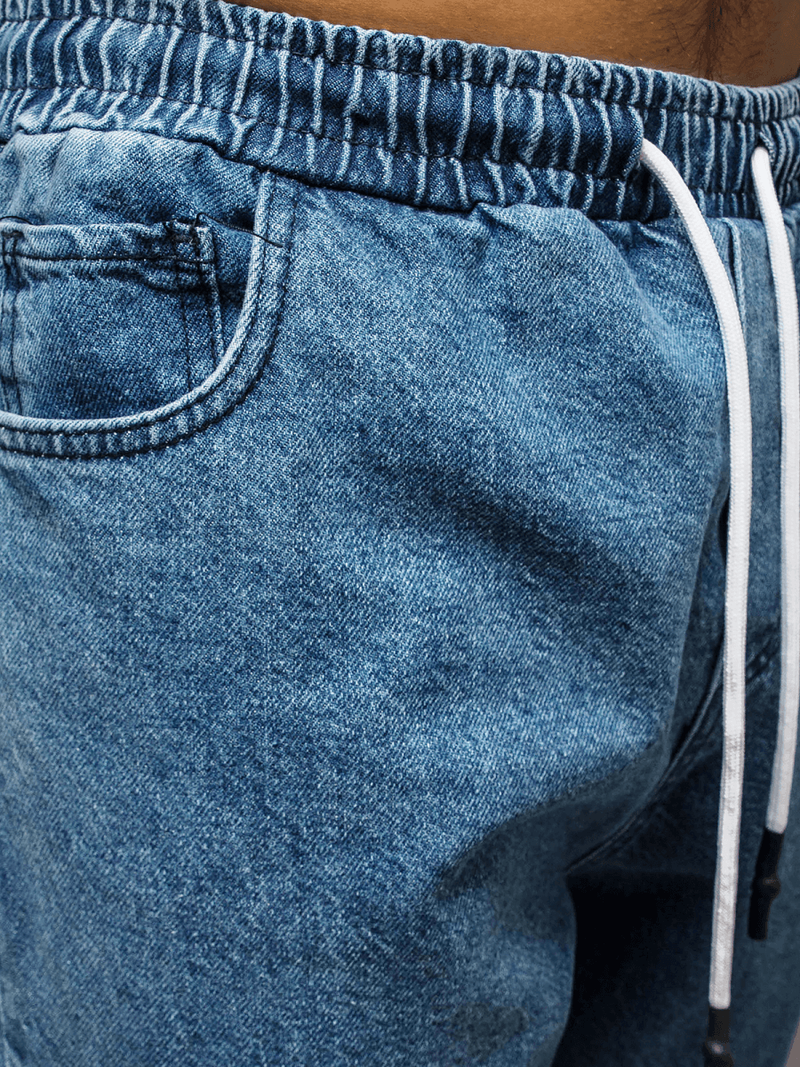 Spodnie męskie jogger niebieskie OZONEE O/K153/15