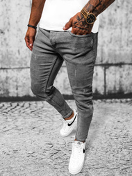 Spodnie jeansowe męskie szare OZONEE E/6551/01