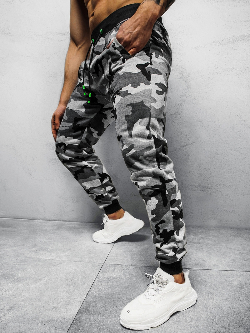 Spodnie dresowe męskie szare OZONEE JS/KZ15