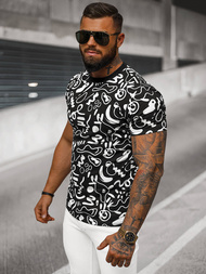 T-shirt męski czarny OZONEE JS/8T1205/3