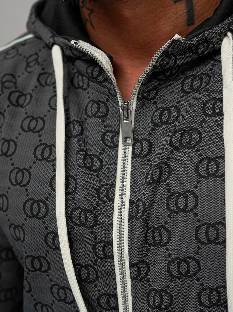 Спортивний костюм чоловічій чорний OZONEE O/FF5111AB