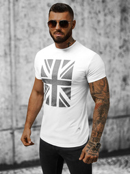 T-shirt męski biały OZONEE NB/3006Z