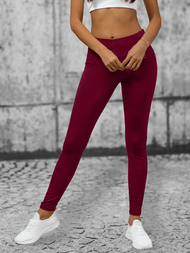 Legginsy damskie bordowe OZONEE O/YY9276
