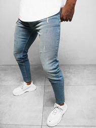 Spodnie jeansowe męskie niebieskie OZONEE O/WE1028