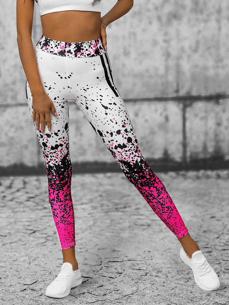 Legginsy damskie różowe OZONEE O/20434/BZ