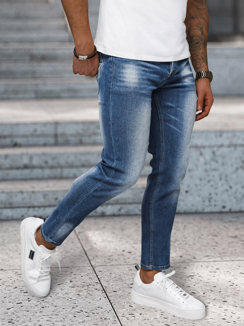 Spodnie jeansowe męskie niebieskie OZONEE NB/MP0199BC