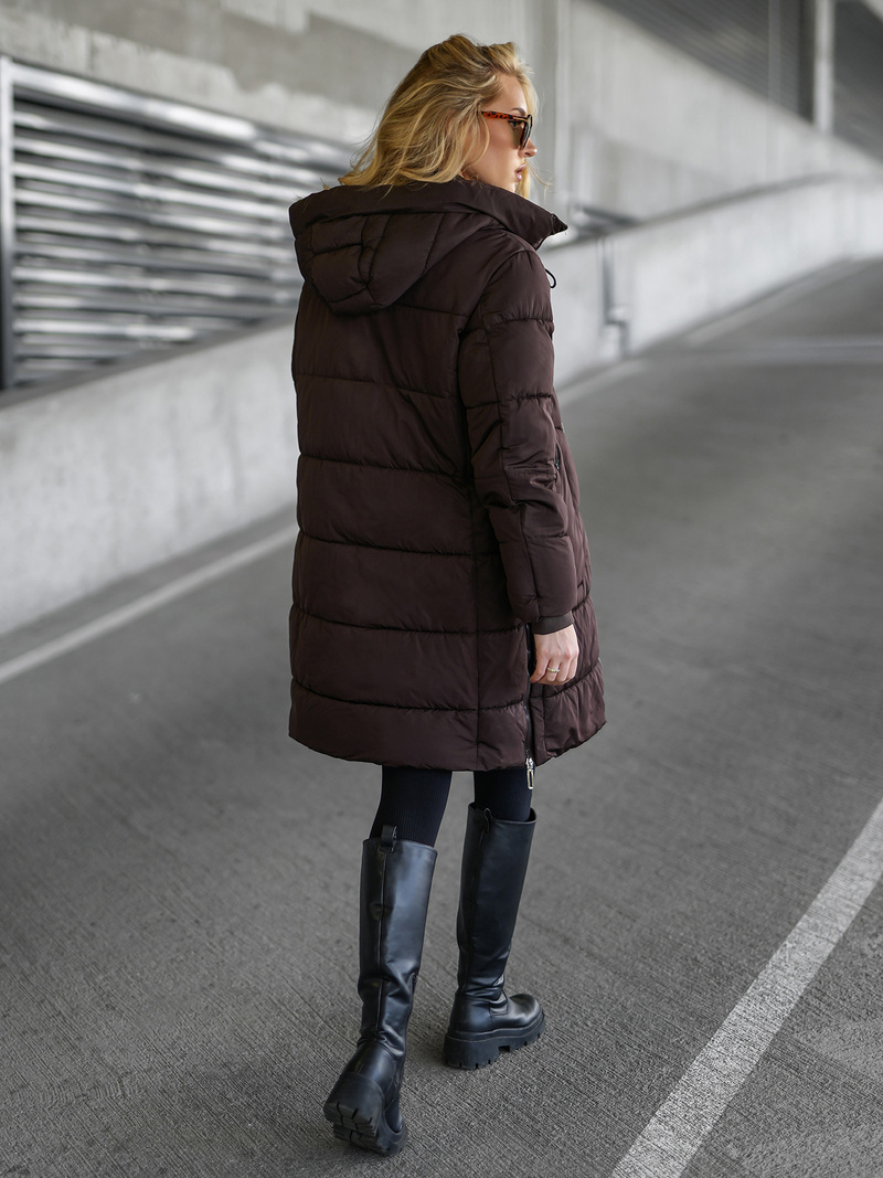 Куртка жіноча шоколад OZONEE JS/16M9302/158